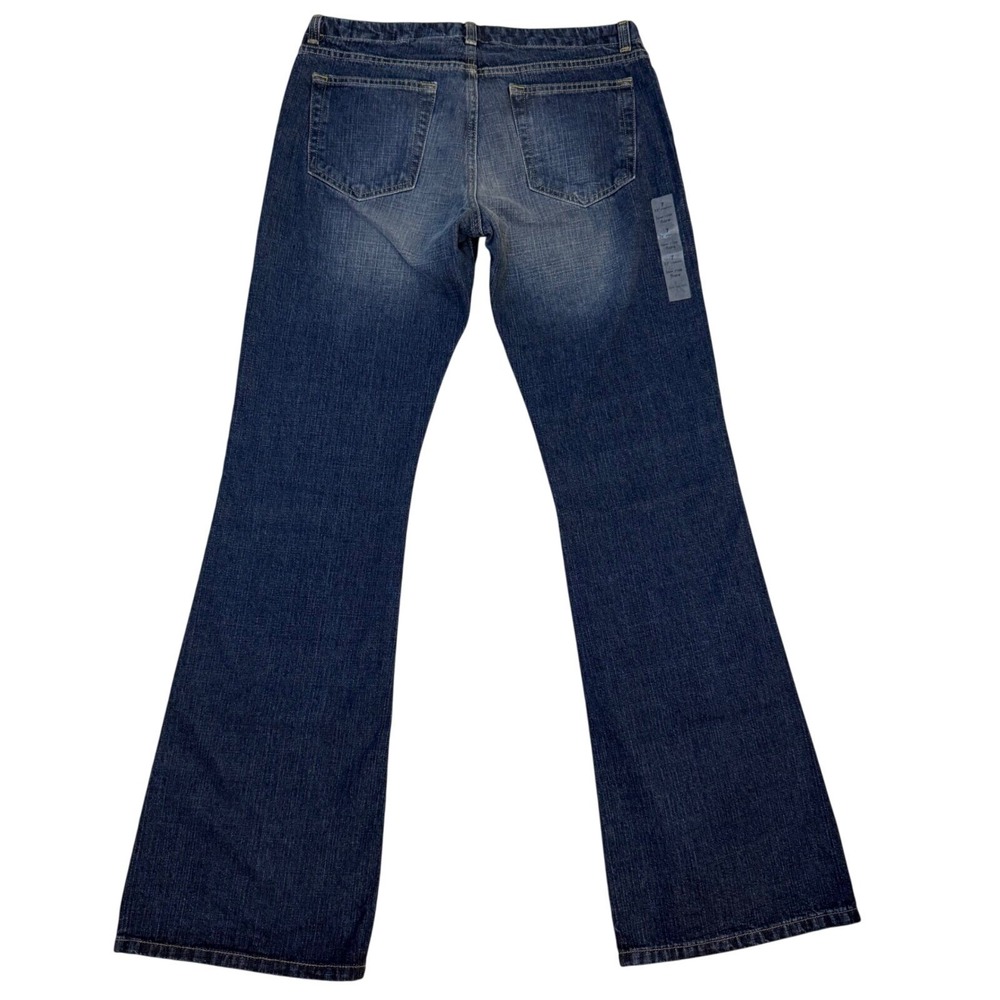 Calvin Klein Low Rise Flare Jeans Y2K Womens 7 Dark Wash Bootcut 32x33 NWT - Picture 8 of 14